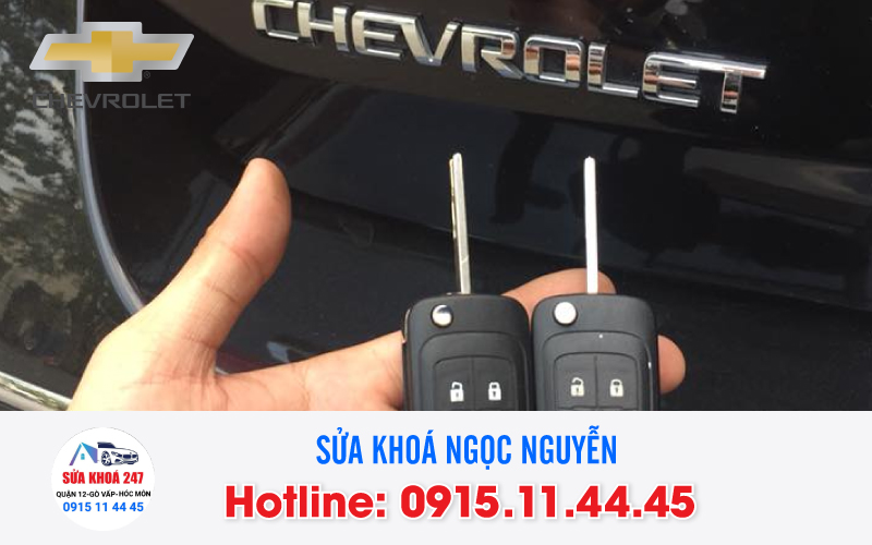 Dịch vụ mở khoá xe ô tô Chevrolet giá rẻ tại quận 12