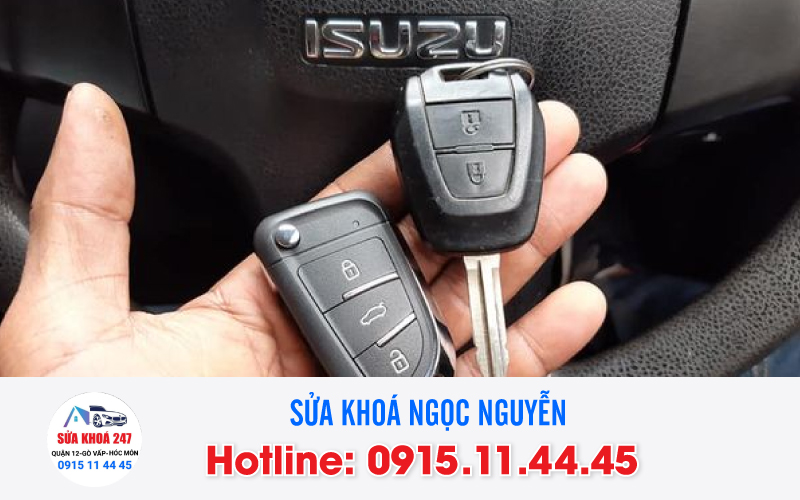 Dịch vụ mở khoá ô tô isuzu giá rẻ tại quận 12